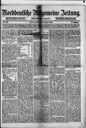Norddeutsche allgemeine Zeitung vom 31.08.1880