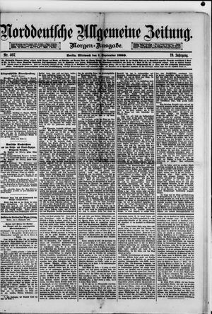 Norddeutsche allgemeine Zeitung vom 01.09.1880