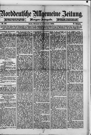 Norddeutsche allgemeine Zeitung on Sep 1, 1880