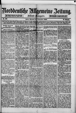 Norddeutsche allgemeine Zeitung on Sep 1, 1880