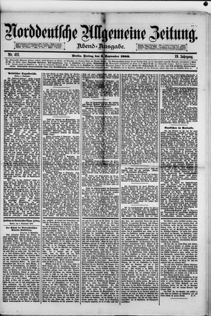 Norddeutsche allgemeine Zeitung vom 03.09.1880