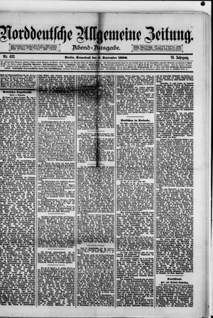 Norddeutsche allgemeine Zeitung vom 04.09.1880