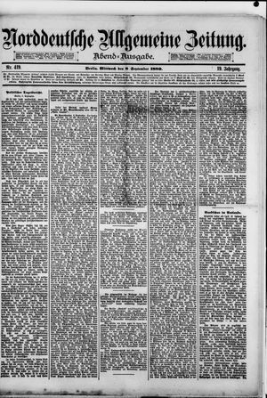 Norddeutsche allgemeine Zeitung vom 08.09.1880