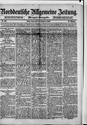 Norddeutsche allgemeine Zeitung vom 10.09.1880