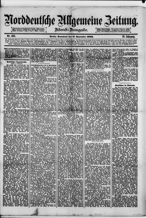 Norddeutsche allgemeine Zeitung vom 11.09.1880