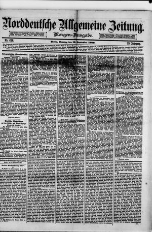 Norddeutsche allgemeine Zeitung on Sep 12, 1880
