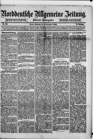 Norddeutsche allgemeine Zeitung vom 15.09.1880