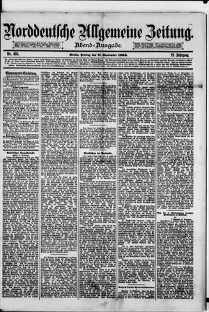 Norddeutsche allgemeine Zeitung vom 17.09.1880