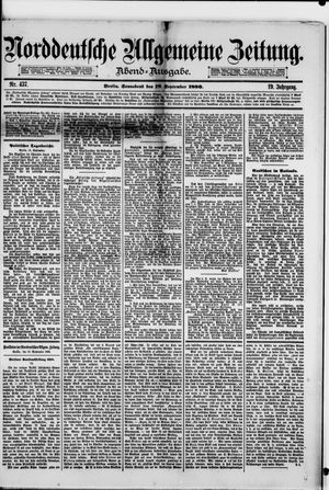 Norddeutsche allgemeine Zeitung vom 18.09.1880