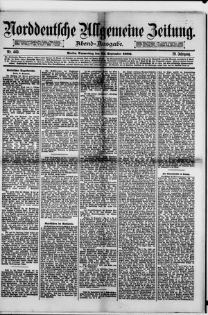 Norddeutsche allgemeine Zeitung vom 23.09.1880