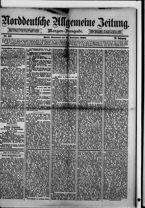 Norddeutsche allgemeine Zeitung vom 25.09.1880