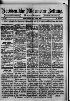 Norddeutsche allgemeine Zeitung vom 02.10.1880