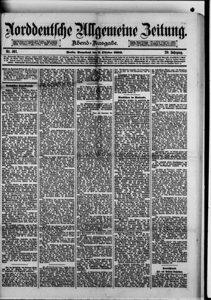 Norddeutsche allgemeine Zeitung vom 02.10.1880
