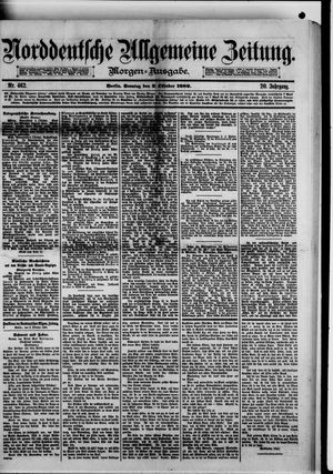 Norddeutsche allgemeine Zeitung vom 03.10.1880