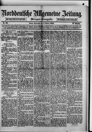 Norddeutsche allgemeine Zeitung vom 07.10.1880
