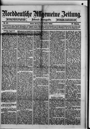 Norddeutsche allgemeine Zeitung vom 09.10.1880