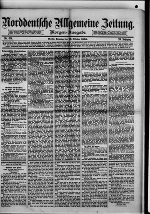 Norddeutsche allgemeine Zeitung vom 10.10.1880