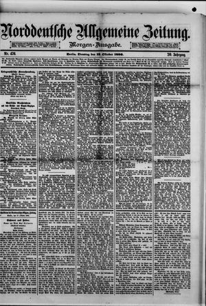 Norddeutsche allgemeine Zeitung on Oct 12, 1880