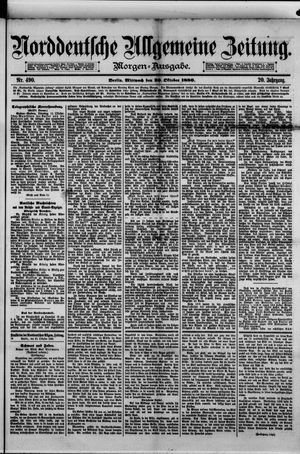 Norddeutsche allgemeine Zeitung vom 20.10.1880