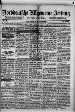 Norddeutsche allgemeine Zeitung vom 24.10.1880