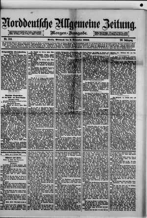 Norddeutsche allgemeine Zeitung vom 03.11.1880