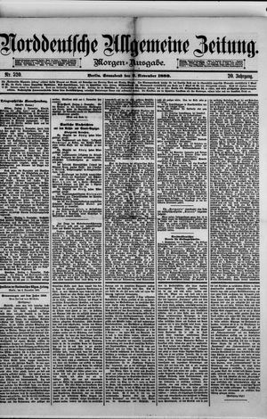 Norddeutsche allgemeine Zeitung vom 06.11.1880