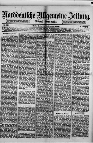 Norddeutsche allgemeine Zeitung vom 12.11.1880