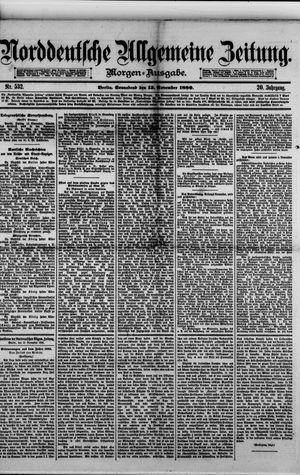 Norddeutsche allgemeine Zeitung vom 13.11.1880