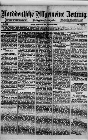 Norddeutsche allgemeine Zeitung vom 14.11.1880