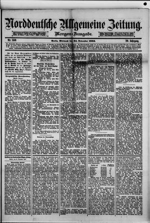 Norddeutsche allgemeine Zeitung vom 24.11.1880