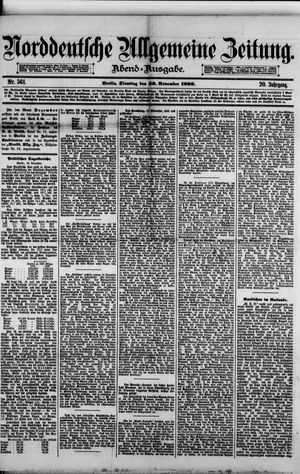 Norddeutsche allgemeine Zeitung vom 30.11.1880