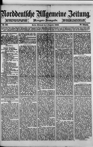 Norddeutsche allgemeine Zeitung vom 01.12.1880