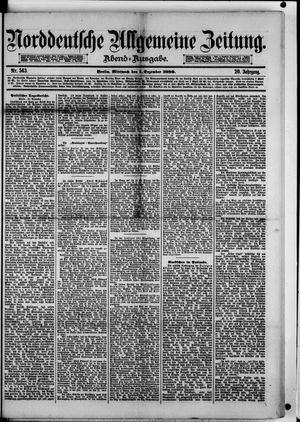 Norddeutsche allgemeine Zeitung vom 01.12.1880