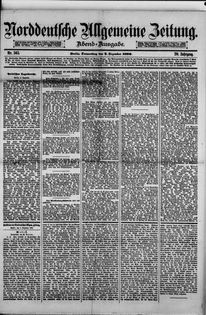 Norddeutsche allgemeine Zeitung on Dec 2, 1880