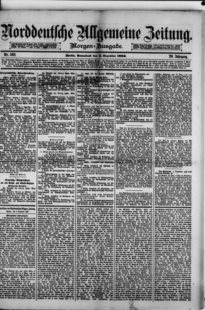 Norddeutsche allgemeine Zeitung vom 04.12.1880