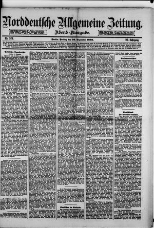 Norddeutsche allgemeine Zeitung vom 10.12.1880