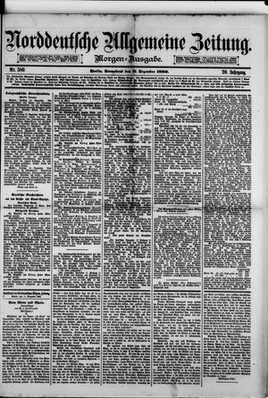 Norddeutsche allgemeine Zeitung vom 11.12.1880