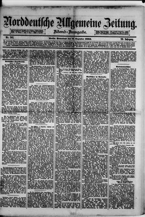 Norddeutsche allgemeine Zeitung vom 11.12.1880