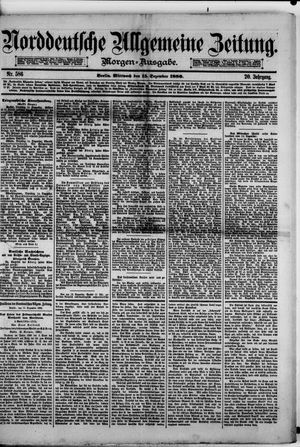 Norddeutsche allgemeine Zeitung vom 15.12.1880
