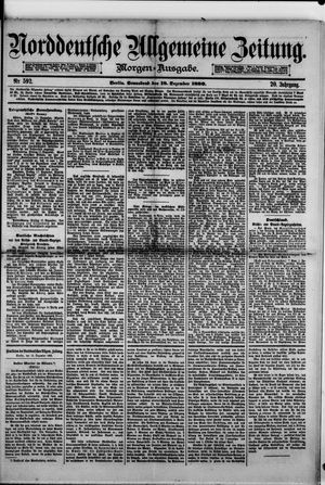 Norddeutsche allgemeine Zeitung on Dec 18, 1880