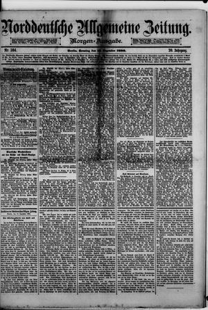 Norddeutsche allgemeine Zeitung vom 19.12.1880