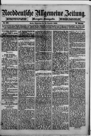 Norddeutsche allgemeine Zeitung vom 23.12.1880