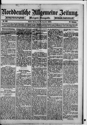 Norddeutsche allgemeine Zeitung vom 24.12.1880