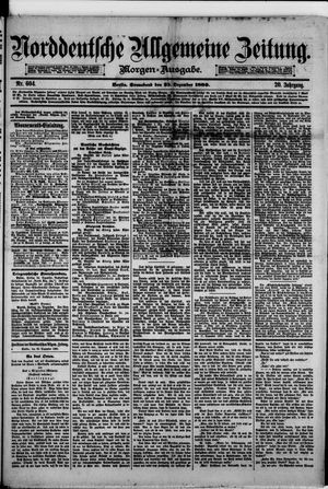Norddeutsche allgemeine Zeitung vom 25.12.1880