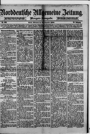 Norddeutsche allgemeine Zeitung on Dec 29, 1880