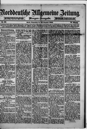Norddeutsche allgemeine Zeitung vom 30.12.1880