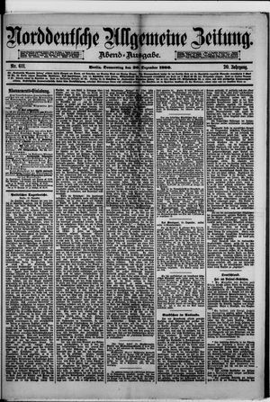 Norddeutsche allgemeine Zeitung vom 30.12.1880