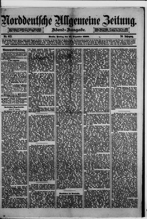 Norddeutsche allgemeine Zeitung vom 31.12.1880