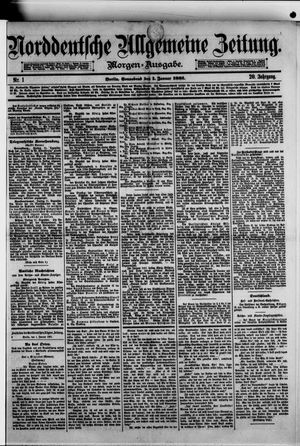 Norddeutsche allgemeine Zeitung vom 01.01.1881
