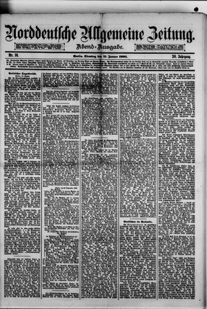 Norddeutsche allgemeine Zeitung vom 11.01.1881